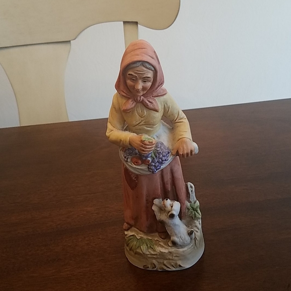 Antique Old Couple Porcelain Fixtures - Picture 4 of 11